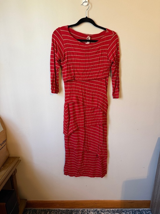 Bailey 44 Dresses & Skirts - Red Striped Midi Dress